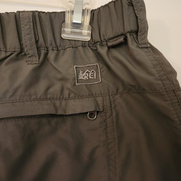 REI Pants Men's LG 34W Lightweight Hiking Zip Off Legs Relaxed Fit Pockets Olive - Picture 12 of 16